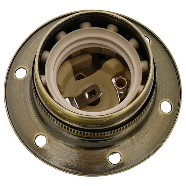 vidaXL Lamp Holders 2 pcs Bronze E27