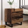 vidaXL Bedside Cabinet 2 pcs Old Wood and Black 40 x 35 x 47.5 cm