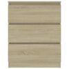 vidaXL Sideboard Sonoma Oak 60x35x76 cm Engineered Wood