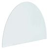 vidaXL Fireplace Glass Plate Transparent 800 x 600 mm Glass