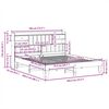 vidaXL Bed Frame without Mattress 180x200 cm Super King Solid Wood Pine