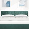 vidaXL LED Headboard with LED Strip Lights Dark Green 144 cm Polyester