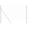vidaXL Ground Fix Welded Wire Fence 25 x 1.2 m Galvanised Steel Silver