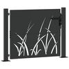 vidaXL Garden Gate with Lock Black 100 x 100 cm Powder-coated steel