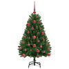 vidaXL Artificial Christmas Tree Green 120 cm PVC and Metal