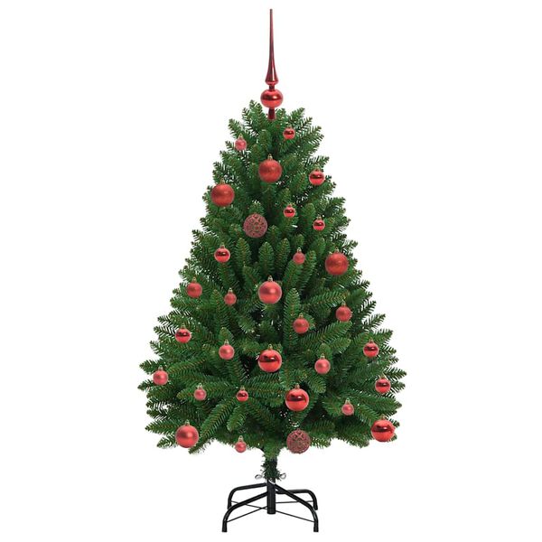 vidaXL Artificial Christmas Tree Green 120 cm PVC and Metal