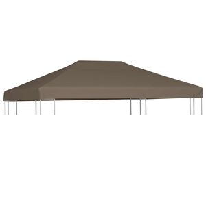 vidaXL Gazebo Top Cover 310 g/m&sup2; 3x4 m Taupe