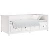 vidaXL Day Bed without Mattress White 75x190 cm Small Single Solid Wood Pine