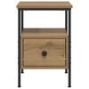 vidaXL Bedside Cabinets 2 pcs Artisan Oak 34x36x50 cm Engineered Wood