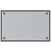 vidaXL Wall-mounted Magnetic Board Black 80x50 cm Tempered Glass