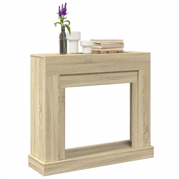vidaXL Fireplace Surround Sonoma Oak 100x30x87.5 cm Engineered Wood