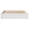 vidaXL Bed Frame without Mattress White 140x200 cm Solid Wood Pine