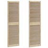 vidaXL Cabinet Door 2 pcs Natural 201 x 2.1 x 59.5 cm Solid Pine Wood