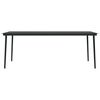 vidaXL 9 Piece Garden Dining Set Black