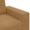 vidaXL Sofa Brown 221 x 80 x 80 cm Poly velvet