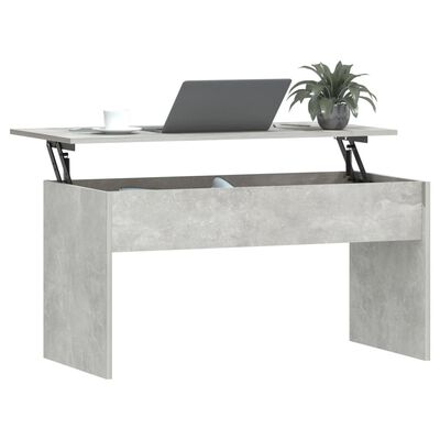 vidaXL Coffee Table Concrete Grey 102x50.5x52.5 cm Engineered Wood