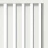 vidaXL Radiator Cover High Gloss White 152 x 19 x 81.5 cm