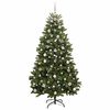 vidaXL Artificial Christmas Tree Green 180 cm PVC and Metal