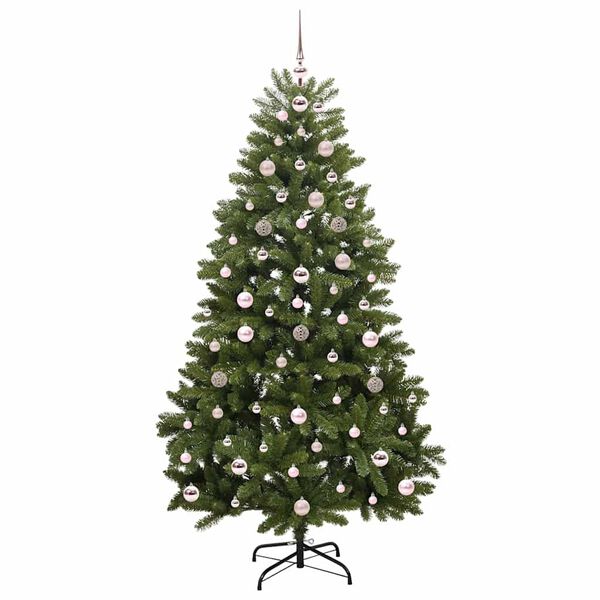 vidaXL Artificial Christmas Tree Green 180 cm PVC and Metal