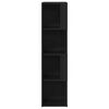 vidaXL Corner Shelves Black Oak 33 x 33 x 132 cm Engineered Wood