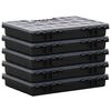 vidaXL Assortment Boxes 10 pcs 34.5x25x5 cm Polypropylene