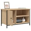 vidaXL TV Cabinet Sonoma Oak 80x40x50 cm Engineered Wood