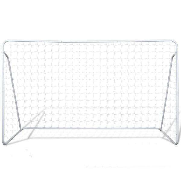 vidaXL Football Goal Nets Steel 2 pcs 240x90x150 cm