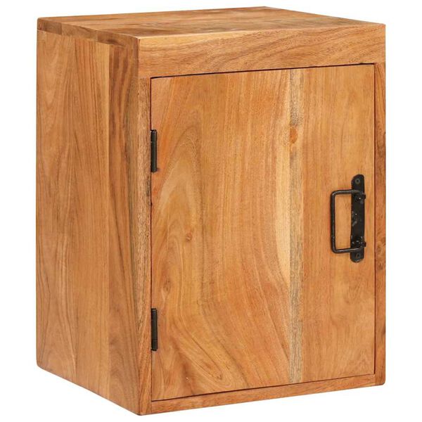 vidaXL Bedside Table Brown 35 x 33 x 48 cm Solid Wood Acacia