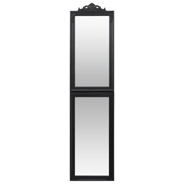 vidaXL Free-Standing Mirror Black 40x160 cm
