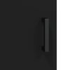 vidaXL Wall Mounted Cabinet Black 34.5x34x90 cm