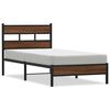 vidaXL Bed Frame without Mattress Brown Oak 90x200 cm Engineered Wood