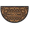vidaXL Door Mat Half Round 45x75 cm Rubber and Coir
