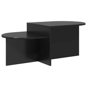 vidaXL Coffee Table Black Oak 100 x 50 x 40 cm Engineered Wood