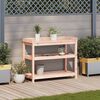 vidaXL Potting Table with Shelves 108x45x86.5 cm Solid Wood Douglas