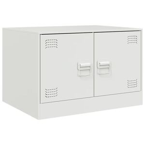 vidaXL Coffee Table White 67x50x44 cm Steel