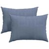 vidaXL Sofa Pillows 2 pcs Blue 70 x 50 cm Corduroy Fabric