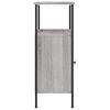 vidaXL Bedside Cabinet Grey Sonoma 41x31x80 cm Engineered Wood