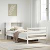 vidaXL Bookcase Bed without Mattress White 90x200 cm Solid Wood Pine