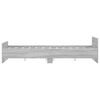 vidaXL Bed Frame without Mattress Grey Sonoma 135x190 cm Double