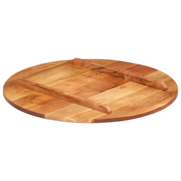 vidaXL Table Top Solid Wood Acacia Round 15-16 mm 60 cm