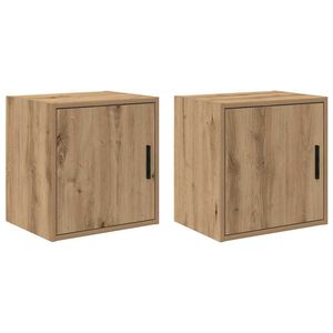 vidaXL Garage Wall Cabinets 2 pcs Artisan Oak Engineered Wood