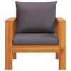 vidaXL Garden Chair with Cushions Solid Wood Acacia