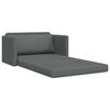 vidaXL 2-Seater Folding Sofa Bed Dark Grey 124 x 71 x 78 cm Fabric