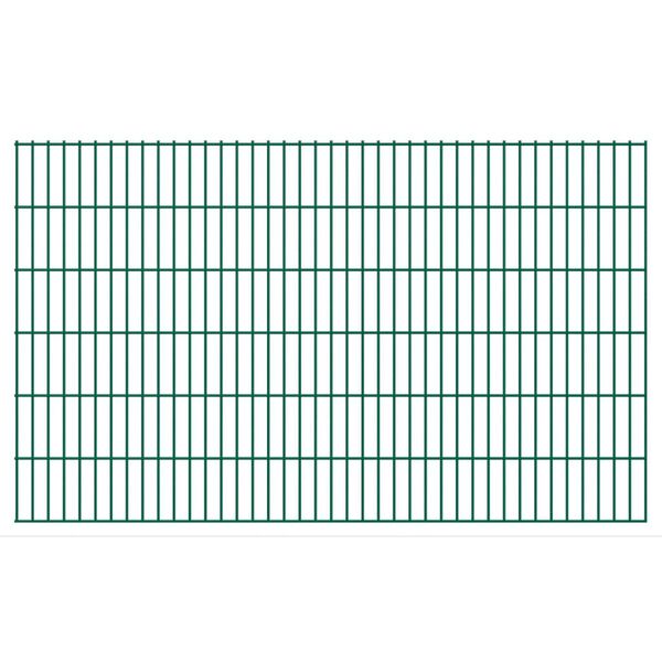 vidaXL 2D Garden Fence Panel 2.008x1.23 m Green