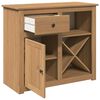 vidaXL Sideboard with Drawer PANAMA 93x40x80 cm Solid Wood Pine