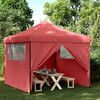 vidaXL Party Tent Folding Burgundy 292 x 292 x 315 cm Oxford Fabric