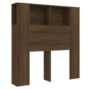 vidaXL Headboard Cabinet Brown Oak 100x18.5x102.5 cm