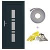 vidaXL Front Door Anthracite 98 x 200 cm PVC