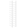 vidaXL Wall Mounted Wine Rack for 36 Bottles White Iron