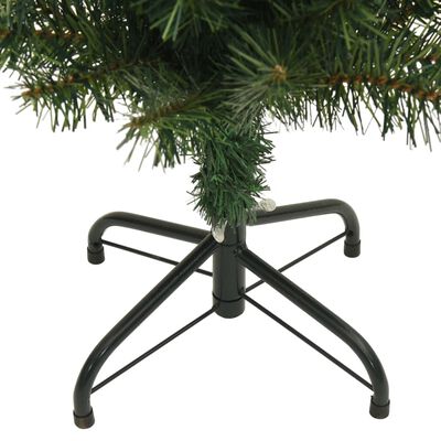vidaXL Slim Artificial Christmas Tree with Stand Green 240 cm PVC